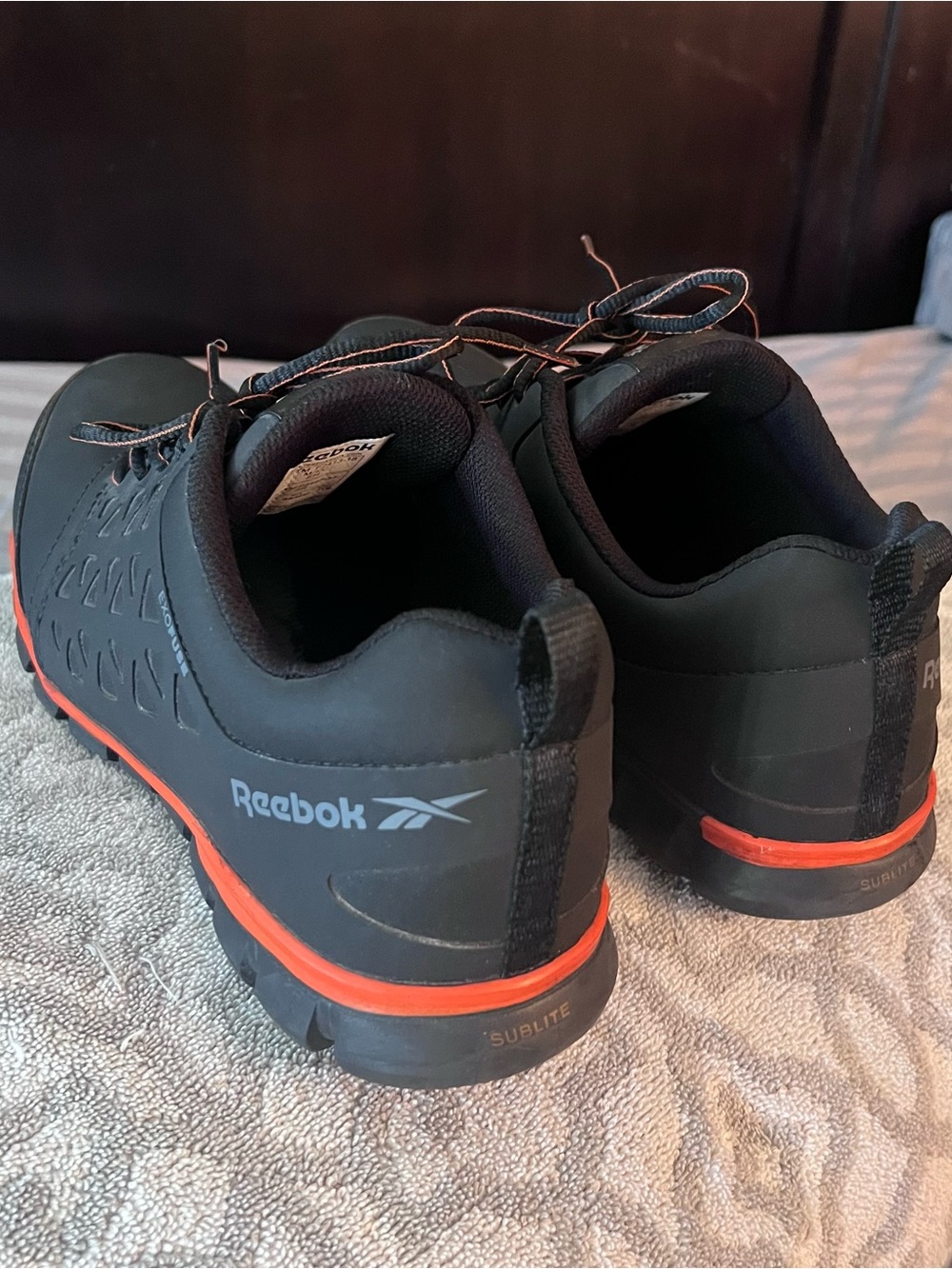 Reebok Men's Black & Orange Sublite Exofuse Shoes Size 11 M NO INSOLES